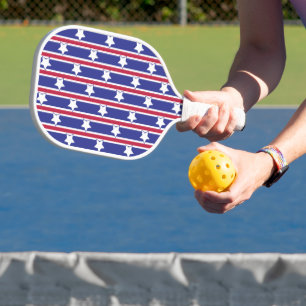 Palas De Pickleball Estrellas y rayas patrióticas divertidas y elegant
