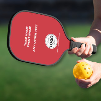 Palas De Pickleball Evento de Equipo de Logo Personalizado Rojo