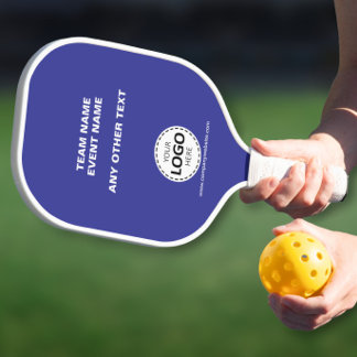 Palas De Pickleball Evento de equipo de logotipo personalizado azul