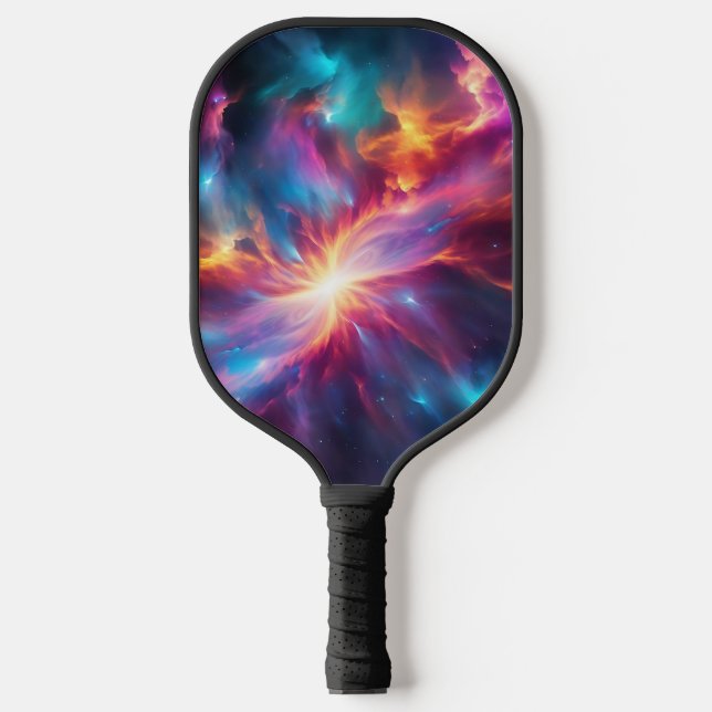 Palas De Pickleball Explosión vibrante de nebulosa (Anverso)
