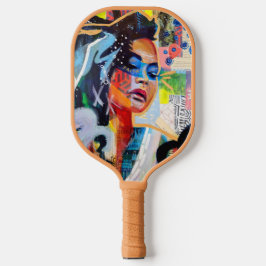 Palas De Pickleball Faith Monogram First Red Florals