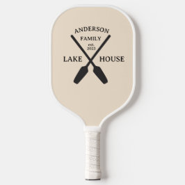 Palas De Pickleball Familia Personalizada Nombre Casa Lago