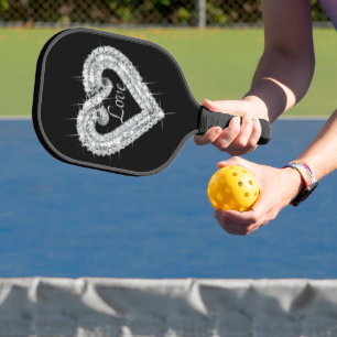 Palas De Pickleball Fancy Love Diamond Heart