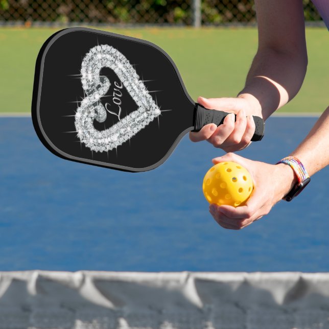 Palas De Pickleball Fancy Love Diamond Heart (in situ)