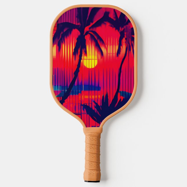 Palas De Pickleball Fantasía de escape tropical (Reverso )