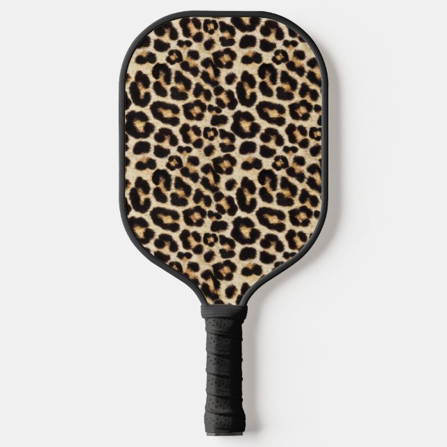 Palas De Pickleball Faux Leopard Fur Snazzy (Anverso)