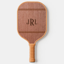 Palas De Pickleball Faux Woodgrain Con Monograma