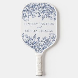 Palas De Pickleball Favoritos de boda florales vintage de Chinoiserie