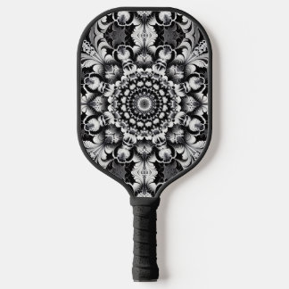 Palas De Pickleball Felicidad en Blanco y Negro