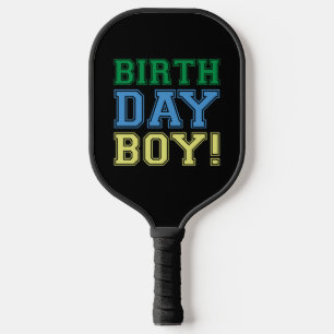 Palas De Pickleball ¡Feliz cumpleaños! Fiesta divertido colorido Guay 