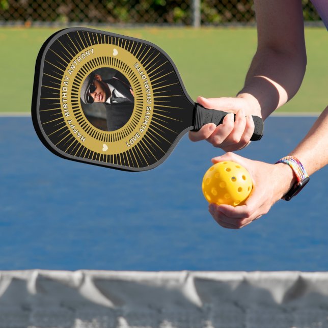Palas De Pickleball Feliz cumpleaños, foto suya, su elegante personali (in situ)