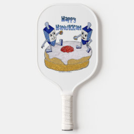 Palas De Pickleball Feliz Hanukkah Bailando Sueños En Doughnut