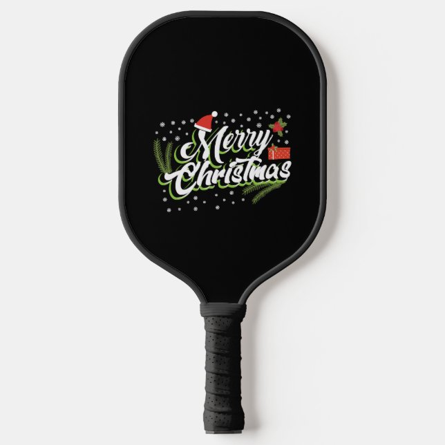 Palas De Pickleball Feliz Navidad - Diseño de Navidades (Anverso)