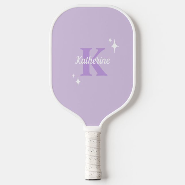 Palas De Pickleball Feminina monogramada pastoral moderna (Anverso)