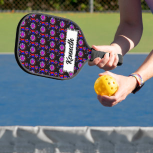 Palas De Pickleball Fibonacci 'Fish Checker Black' por Kenneth Yoncich