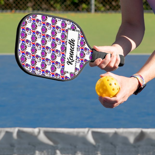 Palas De Pickleball Fibonacci 'Fish Checker' por Kenneth Yoncich (in situ)
