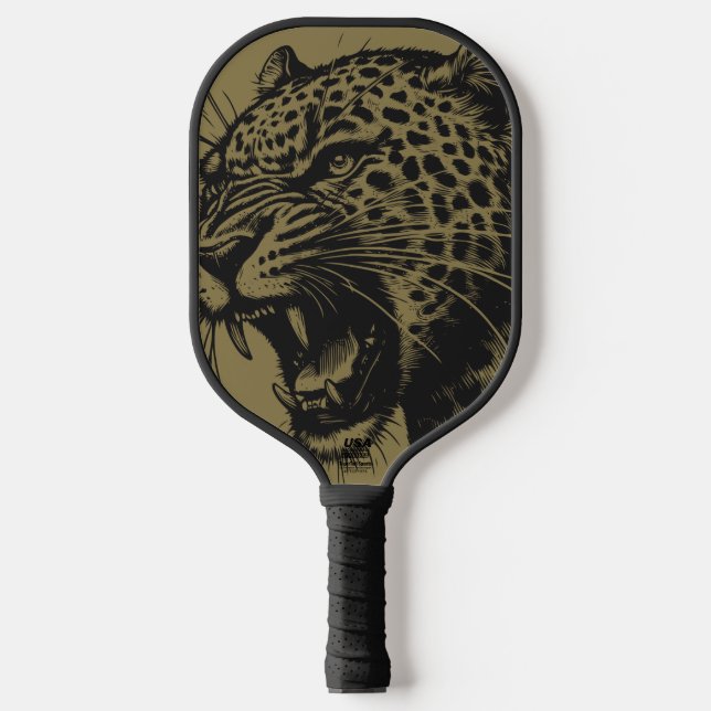 Palas De Pickleball Fierce Leopardo Pickleball Paddle (Anverso)