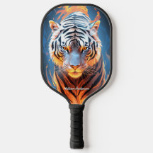 Fiery Tigre Naranja y azul brillante estilo Guay