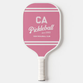Palas De Pickleball Fiesta Escudo del Club de Pickleball Verde Preppy