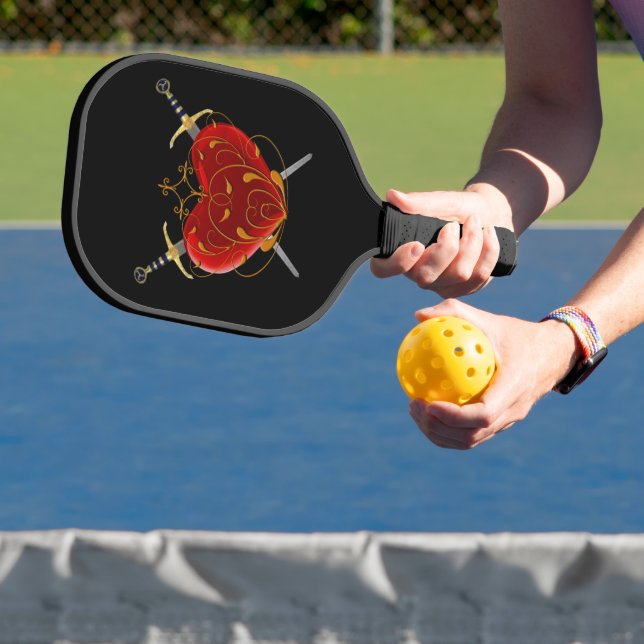 Palas De Pickleball Filigree Heart And Daggers (in situ)