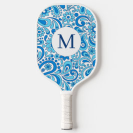 Palas De Pickleball Firma azul perfectamente paisley