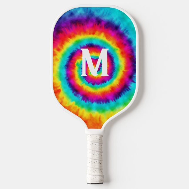 Palas De Pickleball Firma de tinte de borde de arco iris (Anverso)