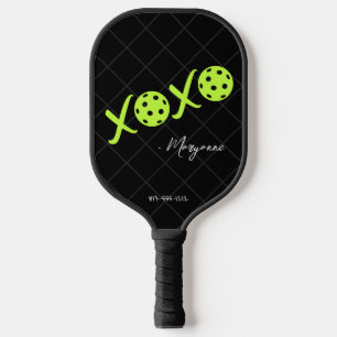 Palas De Pickleball Firma personalizada de color negro y brillante