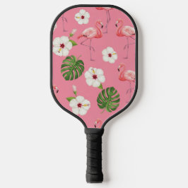 PALAS DE PICKLEBALL FLAMENCOS ROSADOS HIBISCO BLANCO TROPICAL