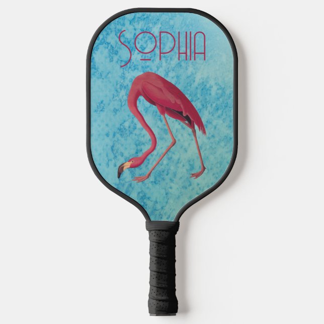 Palas De Pickleball Flamingo rosa vintage (Anverso)