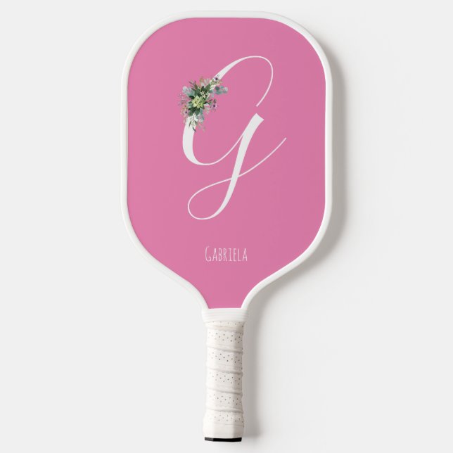 Palas De Pickleball Flor acuarela rosada (Reverso )