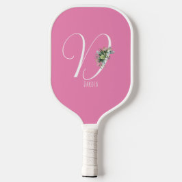 Palas De Pickleball Flor acuarela rosada