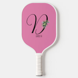 Palas De Pickleball Flor acuarela rosada