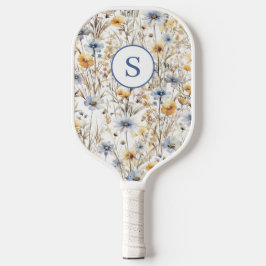 Palas De Pickleball Flor azul silvestre personalizada