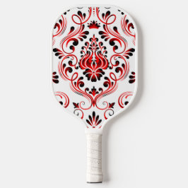 Palas De Pickleball Flor de Damasco Blanco Rojo