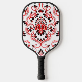 Palas De Pickleball Flor de Damasco Blanco Rojo