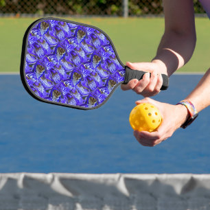 Palas De Pickleball Flor de iris púrpura / inclinada / cubierta /