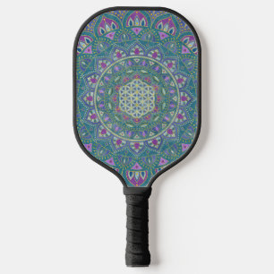 Palas De Pickleball Flor de la Vida - Mandala Estilo India 1