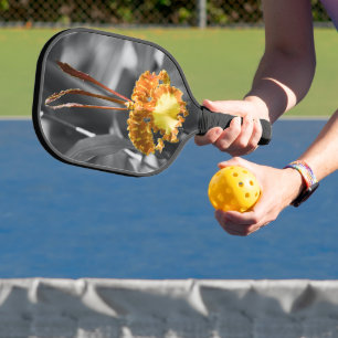Palas De Pickleball Flor de orquídea de mariposa amarilla