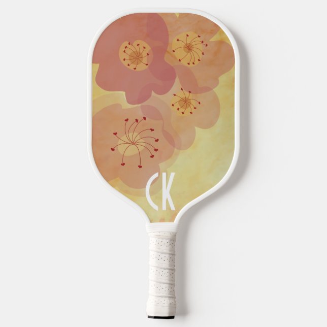 Palas De Pickleball Flor de remo de bolas (Reverso )