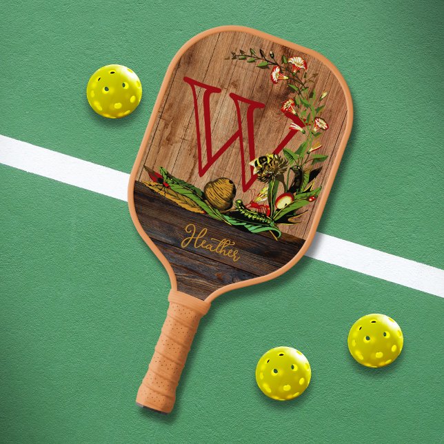 Palas De Pickleball Flor de trompeta de país y abeja (Subido por el creador)