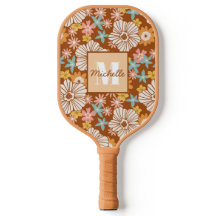 Flor retro de verano | Monograma