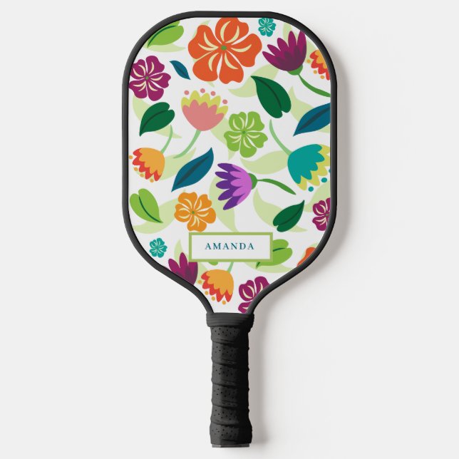 Palas De Pickleball Floral (Anverso)