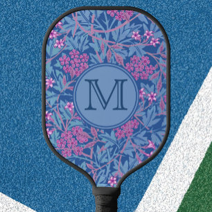 Palas De Pickleball Floral azul William Morris Personalizados Primeras