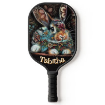 Floral de conejo de conejo chiflada caprichosa per