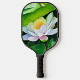 Palas De Pickleball Floral de Lirio Blanco