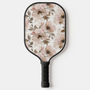 Palas De Pickleball Floral del sudoeste marrón rosa