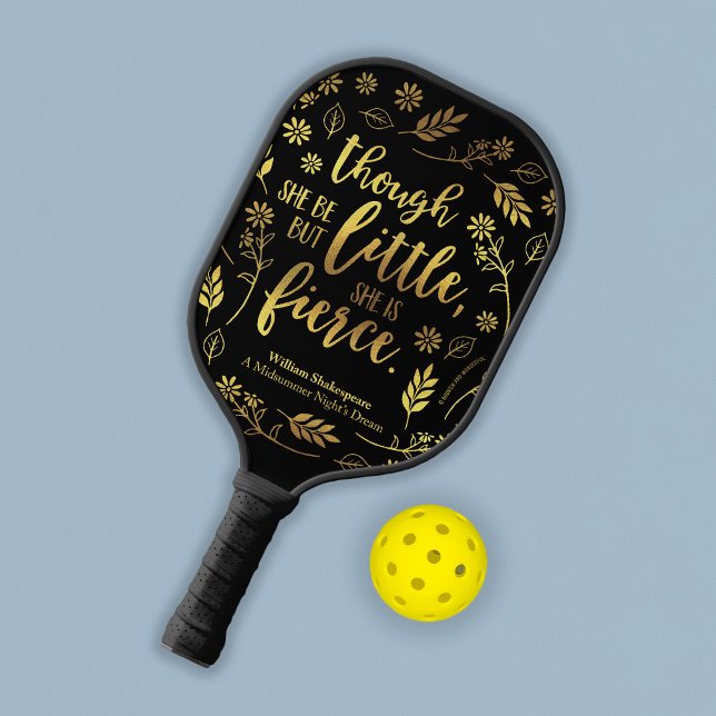 Palas De Pickleball Floral dorada pequeña pero fuerte William Shakespe (Subido por el creador)