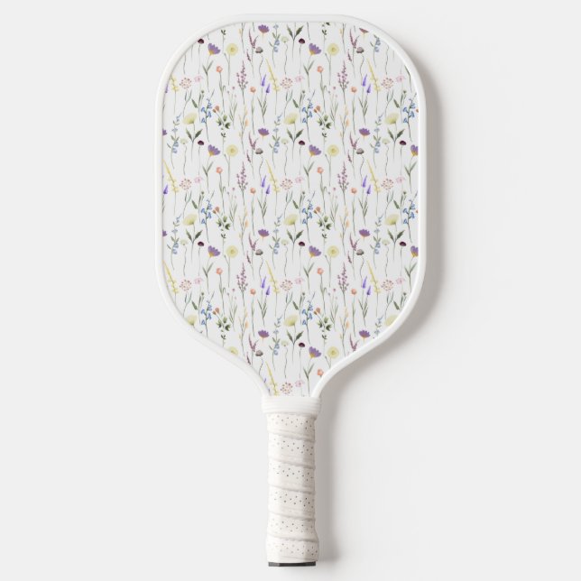 Palas De Pickleball Floral Elegant Wildflowers Botanical Pattern (Anverso)