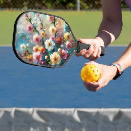 Palas De Pickleball Floral elegante y vibrante - Florecer con audacia 