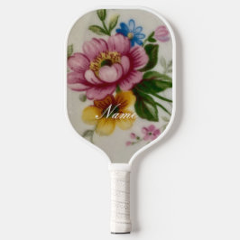 Palas De Pickleball Floral inspirada en la porcelana
